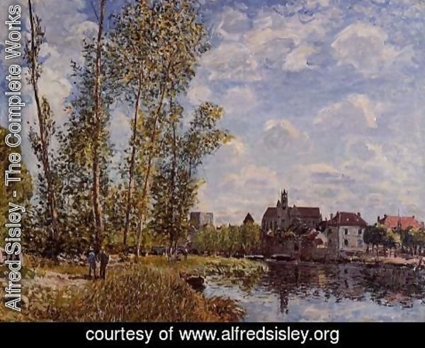Alfred Sisley - Moret, View from the Loing, May Afternoon