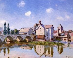 Alfred Sisley - The Moret Bridge in the Sunlight