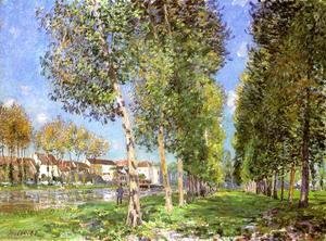 Alfred Sisley - The Lane of Poplars at Moret-Sur-Loing