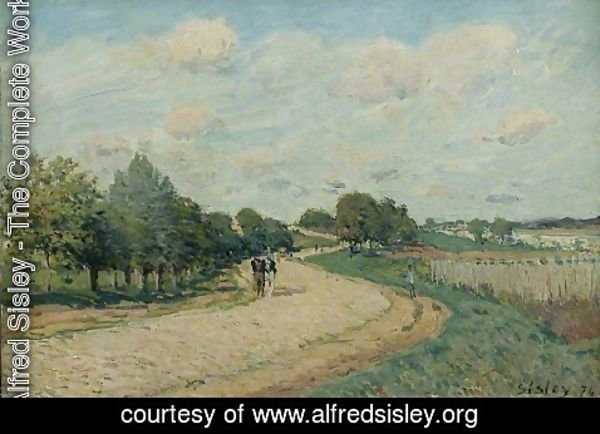 Alfred Sisley - The Route to Mantes