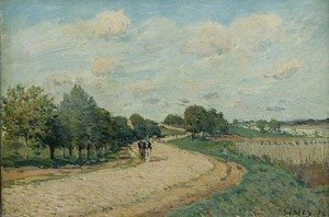 Alfred Sisley - The Route to Mantes