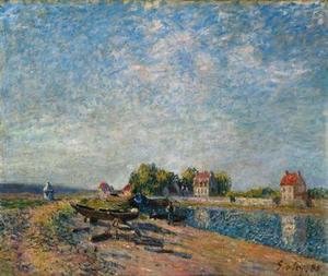 Alfred Sisley - Saint-Mammes, Loing Canal
