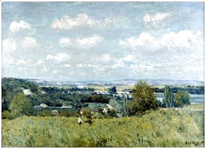 Alfred Sisley - Valley of the Seine at Saint-Cloud