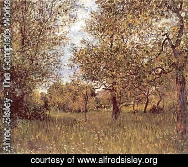 Alfred Sisley - The Small Meadow at By