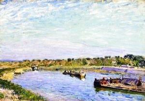 Alfred Sisley - The Port of Saint Mammes, Morning