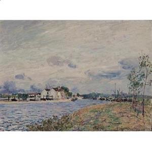Alfred Sisley - The Embankments of the Loing at Saint-Mammes