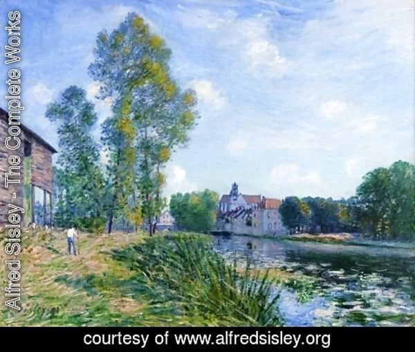 Alfred Sisley - The Loing at Moret in Summer