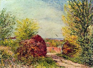 Alfred Sisley - Away in Veneux Nadon in spring