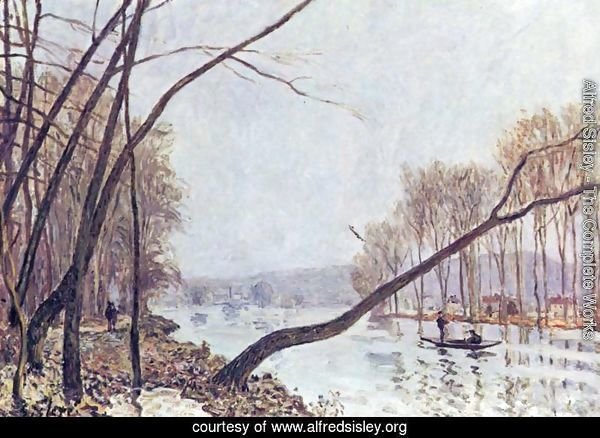 Bank of the Seine in the autumn