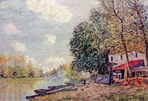 Alfred Sisley - The Loing in Moret