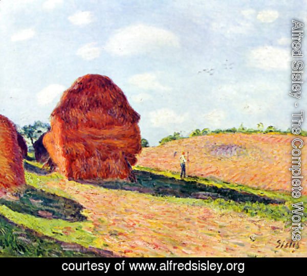 Alfred Sisley - The straw rents