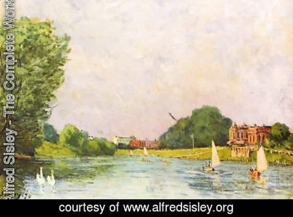 Alfred Sisley - Themse with Hampton Court