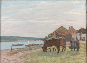 Alfred Sisley - Vaches au paturage