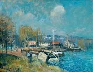 Alfred Sisley - La Seine A Port-Marly