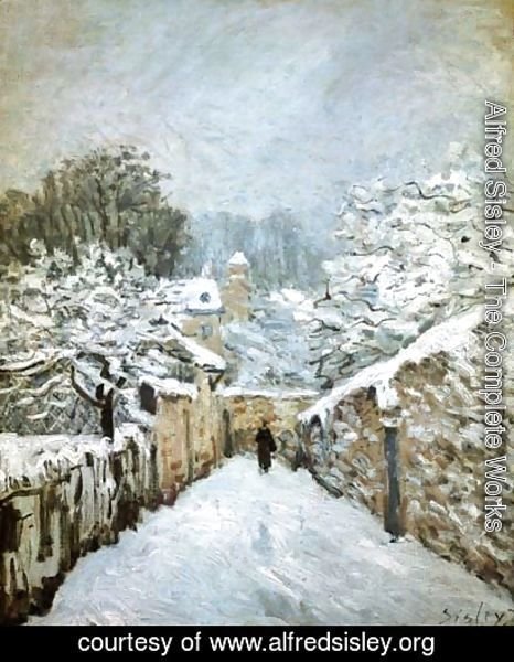 Alfred Sisley - Winter in Louveciennes