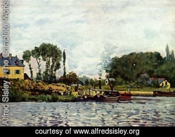 Alfred Sisley - Boats at Bougival