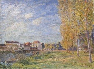 Alfred Sisley - Indian Summer at Moret Sunday Afternoon