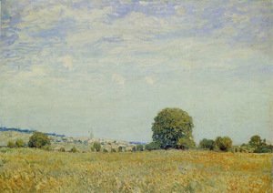 Alfred Sisley - Fields at Saint Cloud