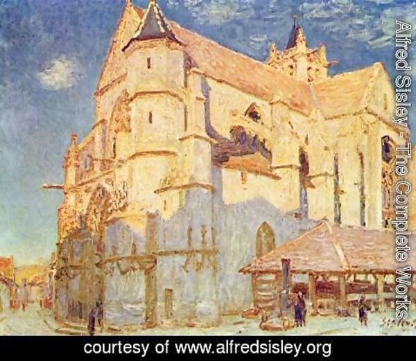 Alfred Sisley - Church of Moret 2