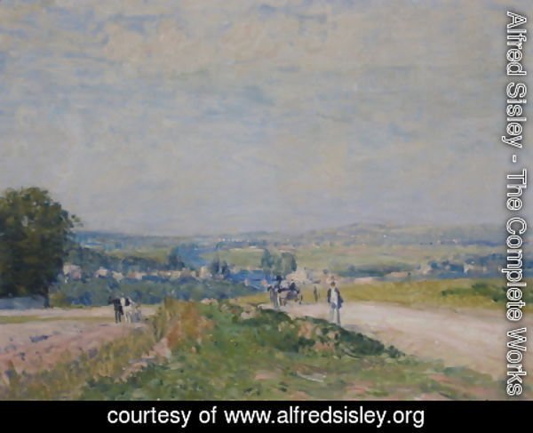 Alfred Sisley - The Road to Louveciennes Montbuisson 2