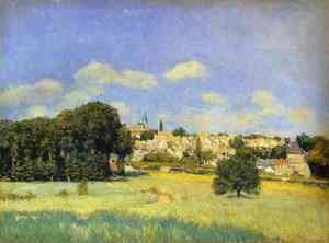 Alfred Sisley - View Of Marly Le Roi   Sunshine Formerly View Of St Cloud