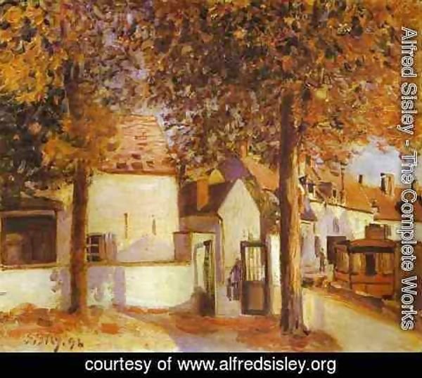 Alfred Sisley - View In Moret Rue Des Fosses