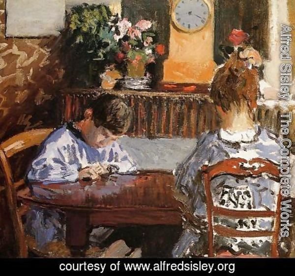 Alfred Sisley - The Lesson