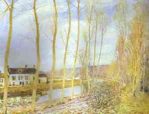Alfred Sisley - The Canal Du Loing At Moret