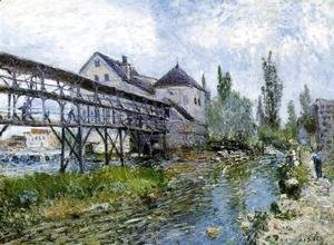 Alfred Sisley - Provencher's Mill at Moret 1883
