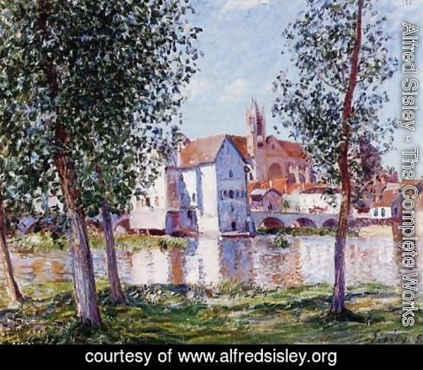 Alfred Sisley - Moret Sur Loing In Morning Sun