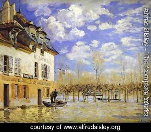 Alfred Sisley - Boat During a Flood 1871