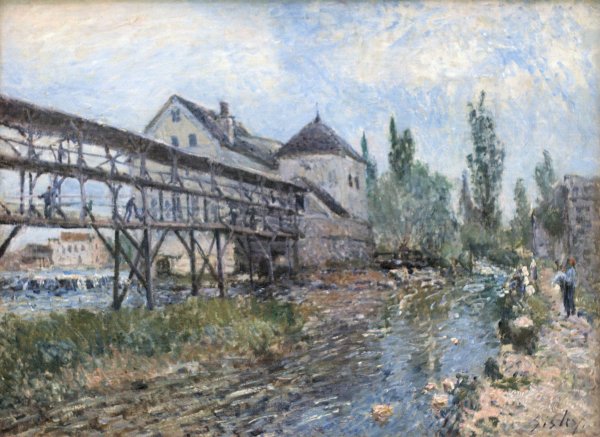 Watermill near Moret by Alfred Sisley