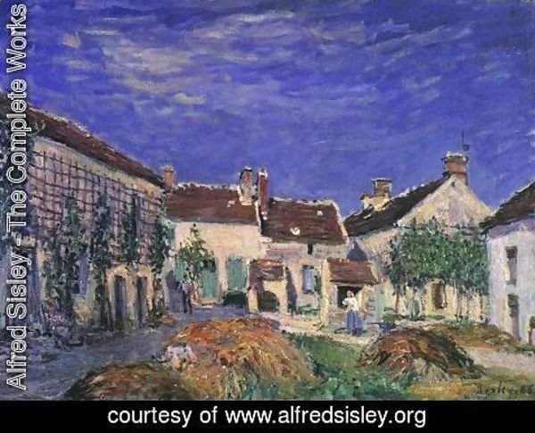 Alfred Sisley - A Farmyard near Sablons 1885