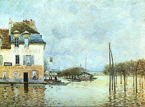 Alfred Sisley - Flood at Pont-Marley 1876