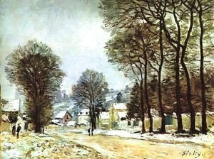 Alfred Sisley - Snow at Louveciennes 1874