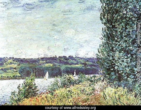 The Banks of the Seine- Wind Blowing 1894