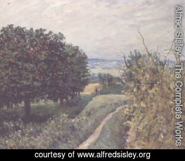 Alfred Sisley - In the Vineyards at Louveciennes, 1874