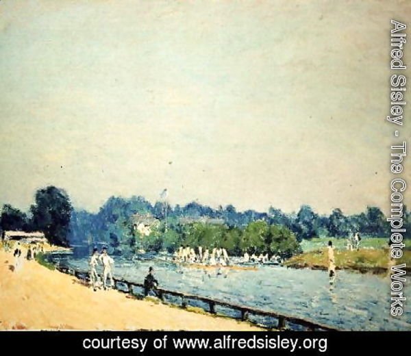 Alfred Sisley - The Road to Hampton Court, 1874