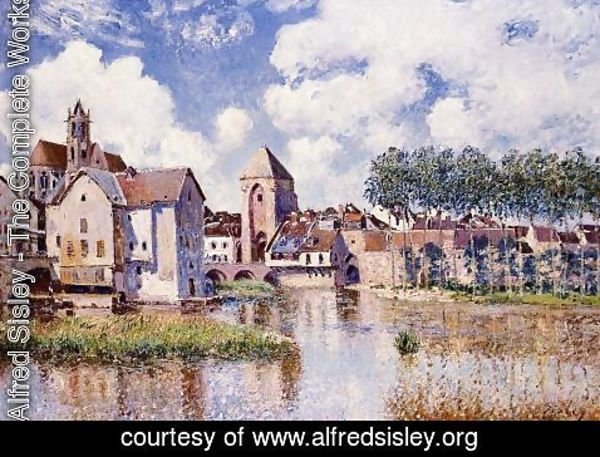 Alfred Sisley - Moret-sur-Loing, the Porte de Bourgogne, 1891