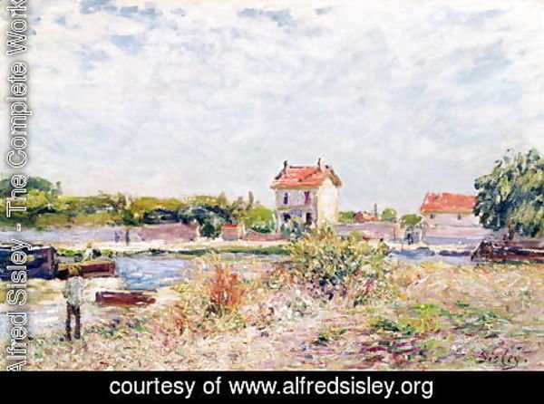 Alfred Sisley - The Loing at Saint-Mammes, 1885