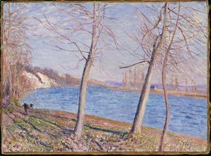 Alfred Sisley - The Banks of the River at Veneux, 1881