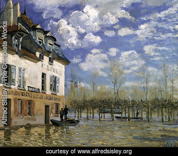 The Boat in the Flood, Port-Marly, 1876