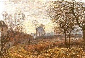 Alfred Sisley - Landscape near Louveciennes, 1873