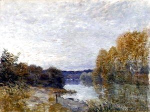 Alfred Sisley - Soleil Couchant, or Autumn Evening on the River, 1895