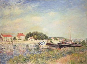 Alfred Sisley - The Banks of the Loing at Saint-Mammes, 1885