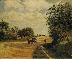 Alfred Sisley - The Road from Mantes to Choisy le Roi, 1872
