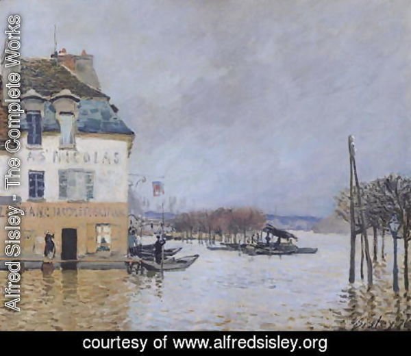 Alfred Sisley - The Flood at Port-Marly, 1876 2