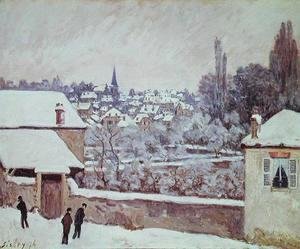 Alfred Sisley - Winter in Louveciennes, 1876