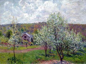 Spring in the Environs of Paris, Apple Blossom, 1879