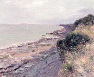 Alfred Sisley - The Cliff at Penarth, Evening, Low Tide, 1897